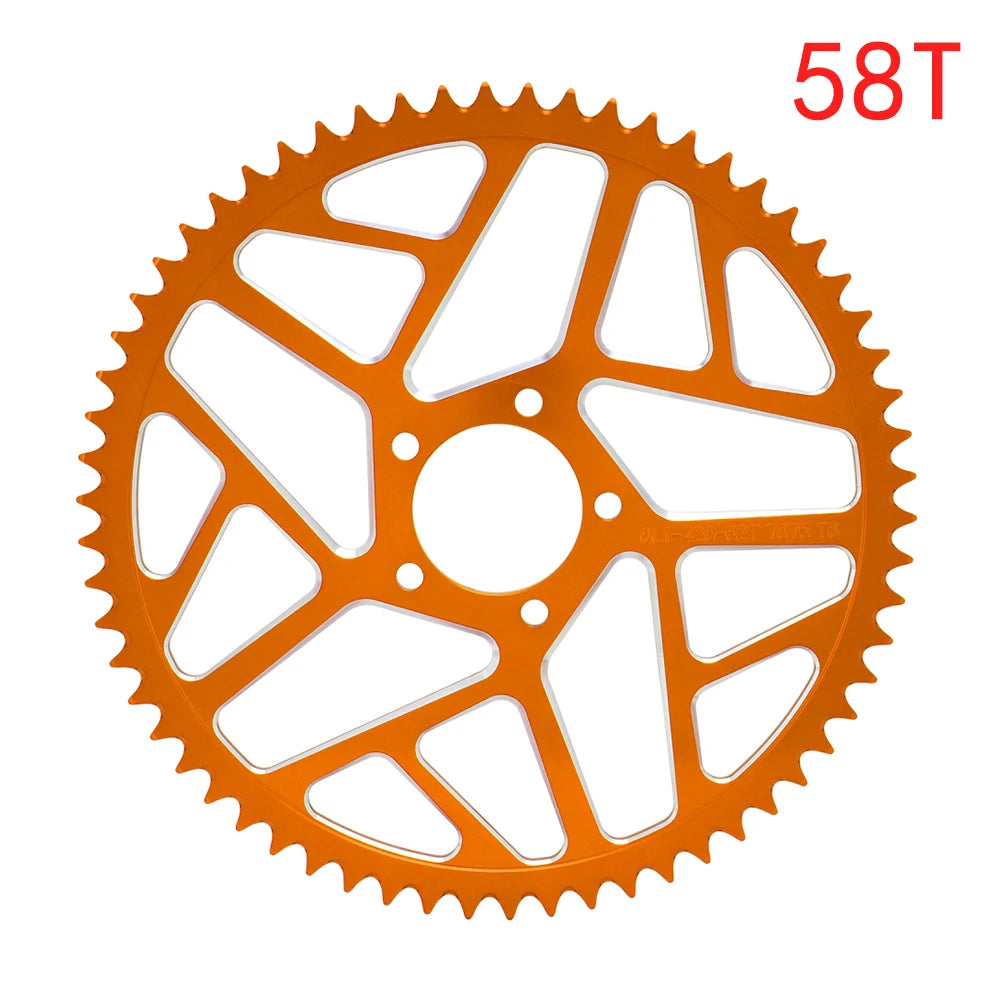 Motorcycle 48T 54T 60T 7075 Aviation Aluminum Alloy Rear Chain Sprocket for Surron Sur-Ron Sur Ron Lightbee X S Segway X160 X260
