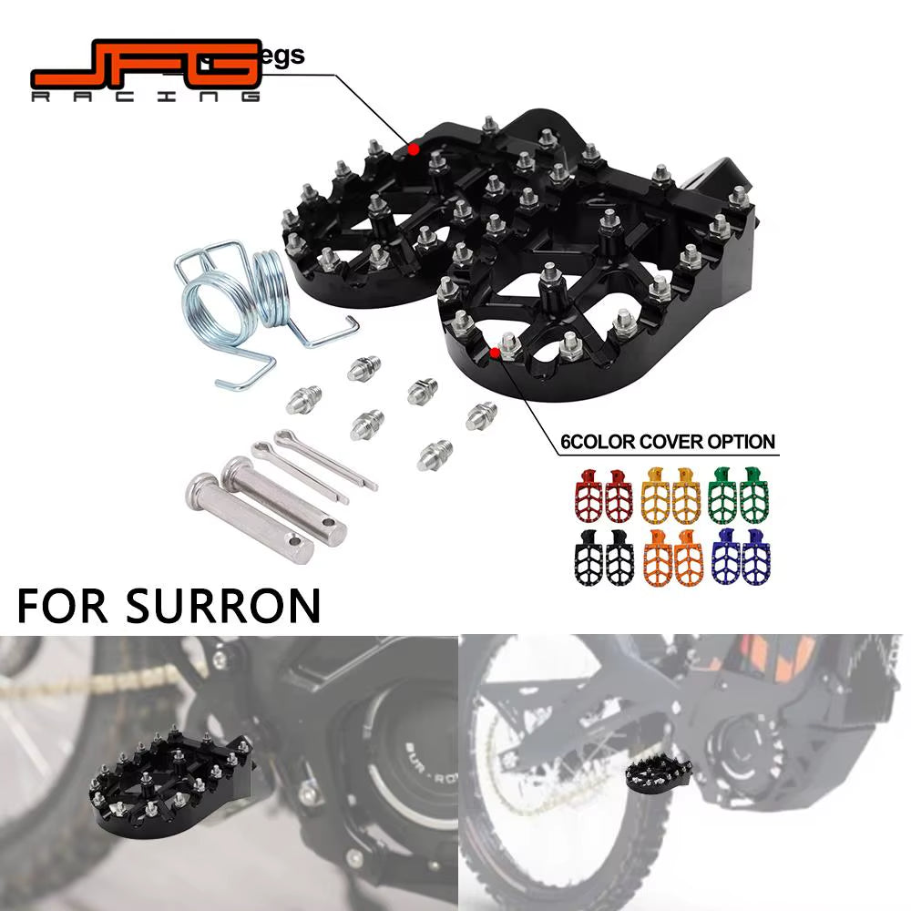 Motorcycle Footpegs Foot Pegs Rests Pedals Footrests for Surron Sur-Ron Light Bee Lightbee Electric Dirt Bike
