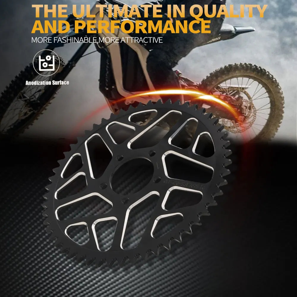 Motorcycle 48T 54T 60T 7075 Aviation Aluminum Alloy Rear Chain Sprocket for Surron Sur-Ron Sur Ron Lightbee X S Segway X160 X260