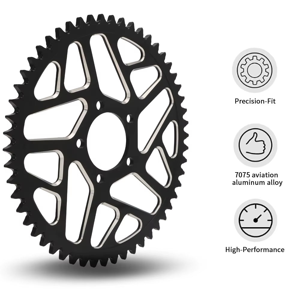 Motorcycle 48T 54T 60T 7075 Aviation Aluminum Alloy Rear Chain Sprocket for Surron Sur-Ron Sur Ron Lightbee X S Segway X160 X260