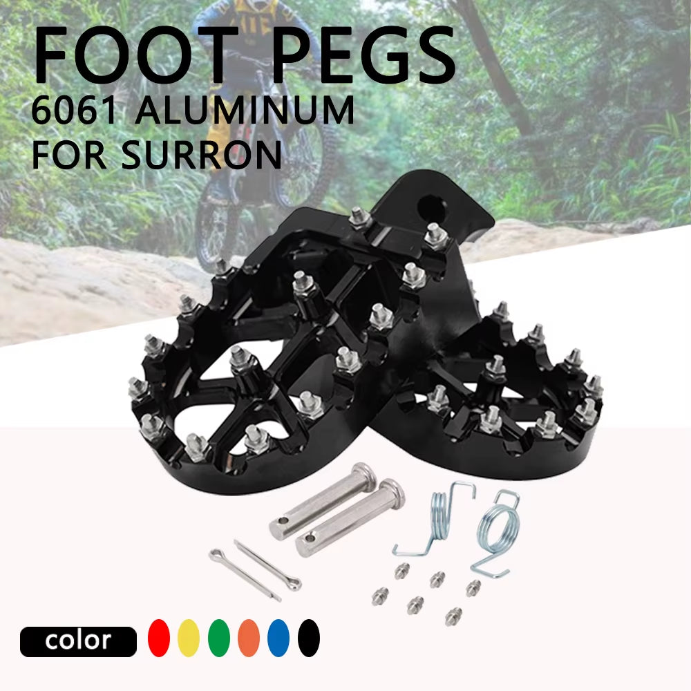 Motorcycle Footpegs Foot Pegs Rests Pedals Footrests for Surron Sur-Ron Light Bee Lightbee Electric Dirt Bike