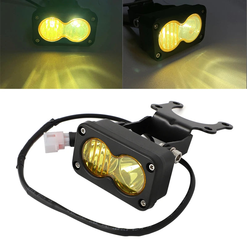 Headlight Switch Yellow Spot Flood Led Pod Combo Kit Set for Sur Ron Sur-Ron Surron Segway Talaria Plug N Play Waterproof